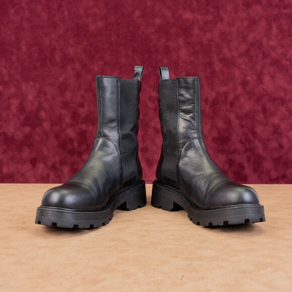 Vagabond Cosmo 2.0 Chunky Black Festival Chelsea Boots Size 10US EUR 40 - Picture 2 of 9